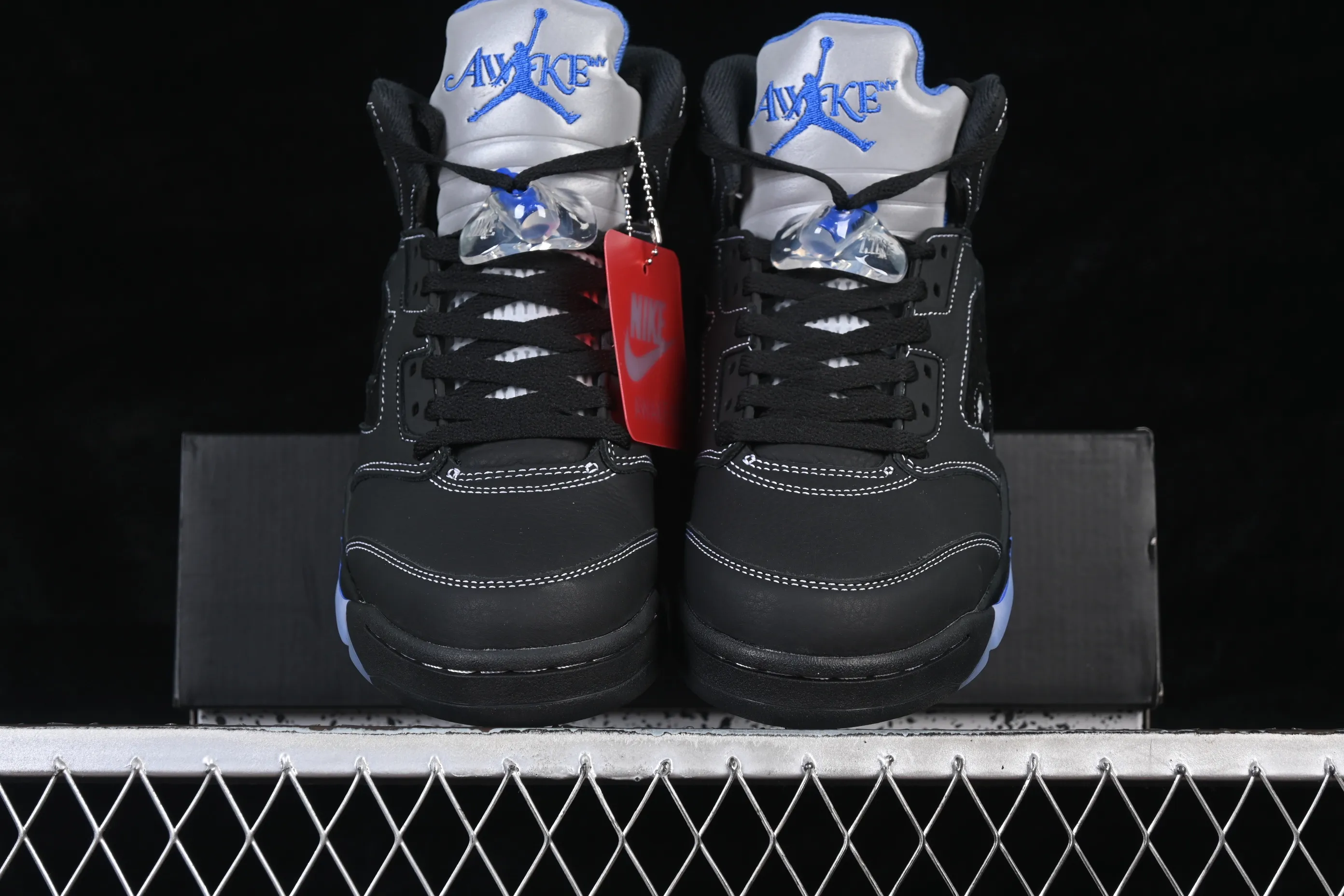 All categories Air Jordan Jordan series basketball shoes Air Jordan 5 TG version Awake NY x Air Jordan 5 "Black Metallic" AJ5 Joe 5 joint model black and gray DV4982-004